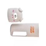 Toothbrush holder for travel, piggy shape, white color, model P10W